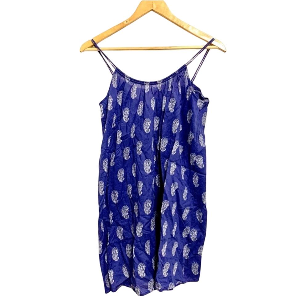 Madewell Blue and White Paisley Swimsuit Cover-up